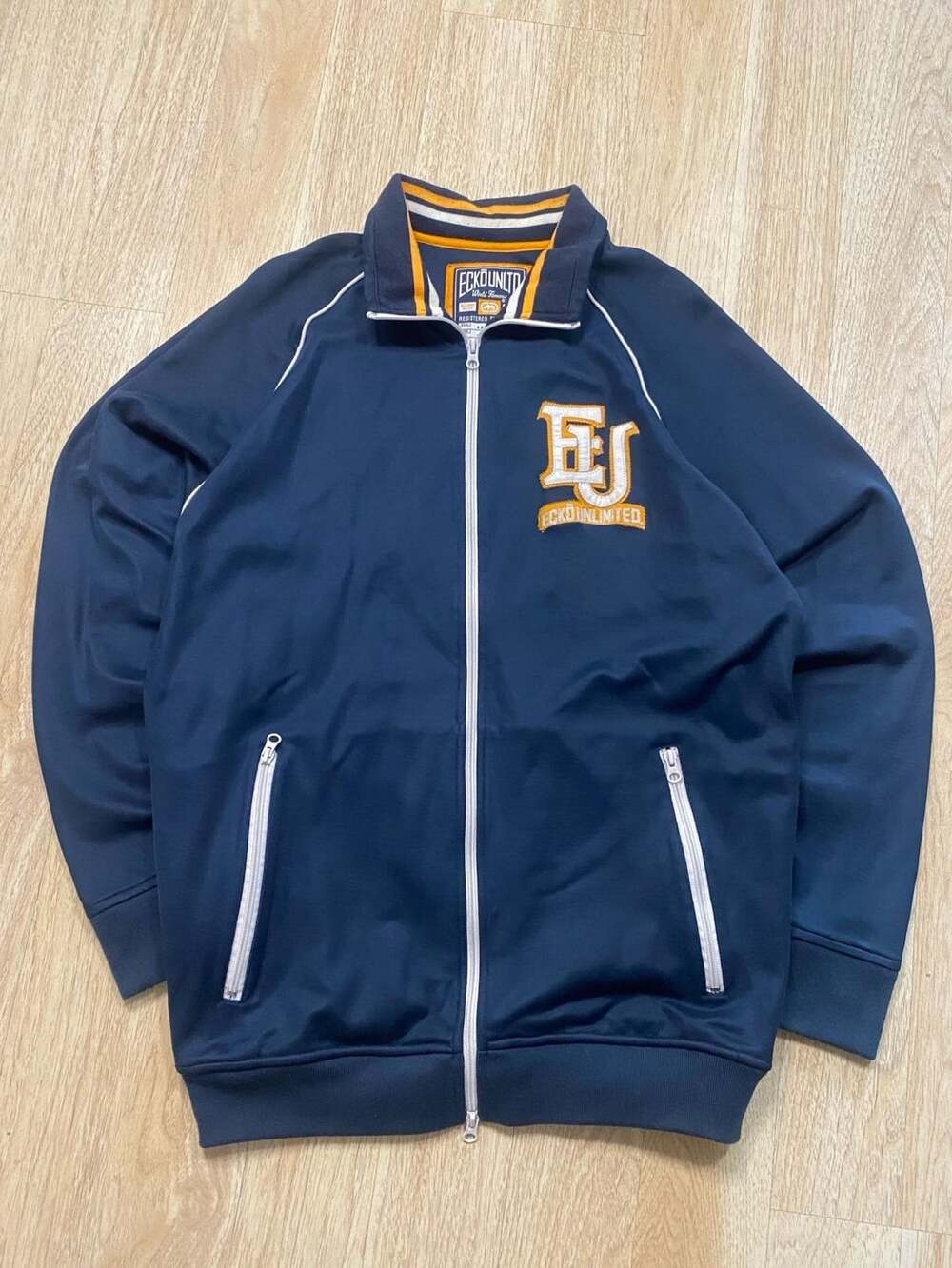 Ecko Unltd Vintage 1972 Blue Full Zip Track Jacket Men's Size Large